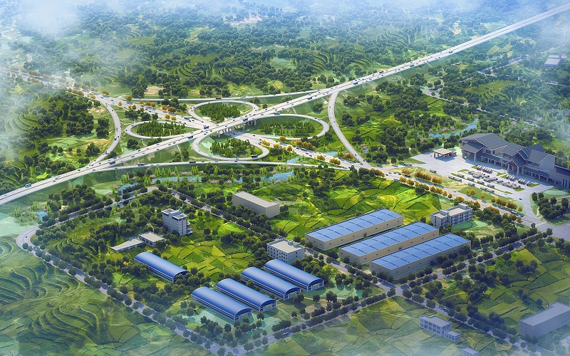 高壩互通效果圖